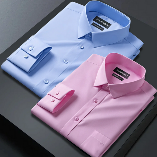 Pack of 2 Premium Cotton Shirt for Man (Sky Blue and Light Pink)