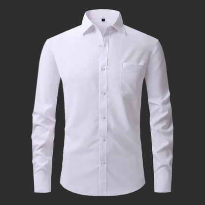 Premium Cotton Solid Shirt for Man (White)